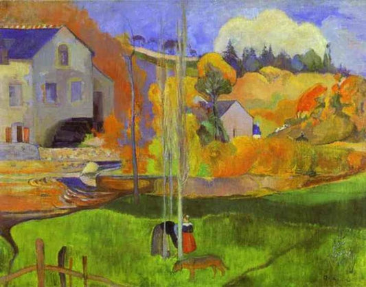 Paul Gauguin -  Breton Landscape (The Moulin David)