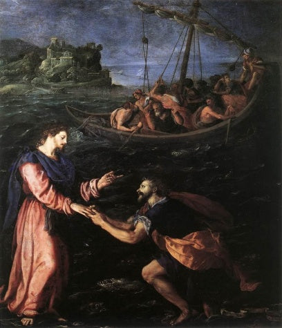 Alessandro Allori - St Peter Walking on the Water