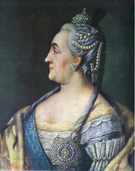 Alexei Petrovich Antropov - Portrait Of Catherine III The Great